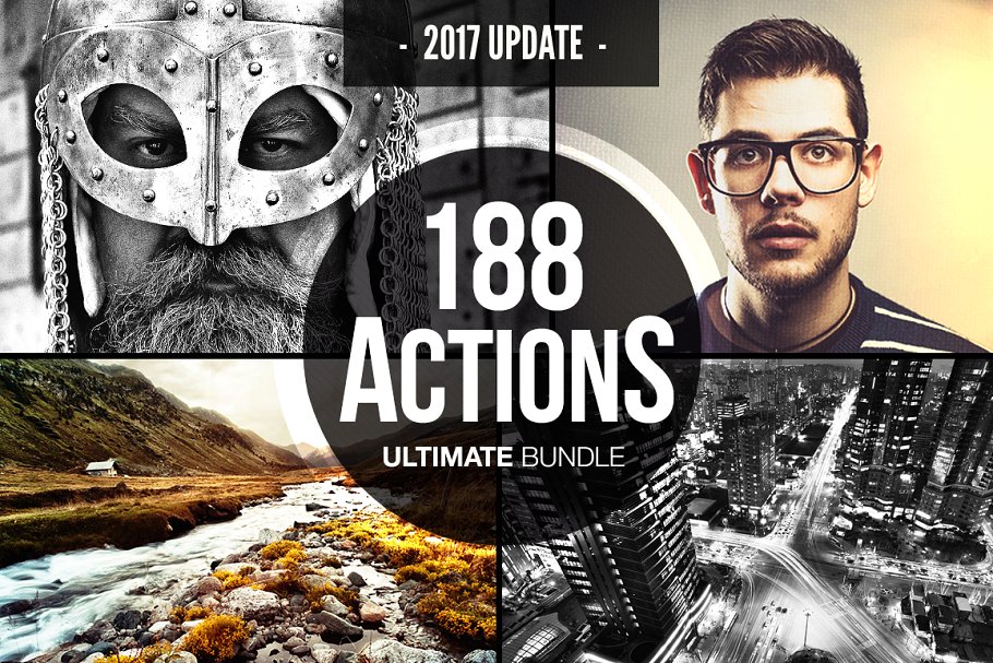 188个炫酷照片特效处理PS动作大包 188 Actions Ultimate BUNDLE by Tom Anders插图