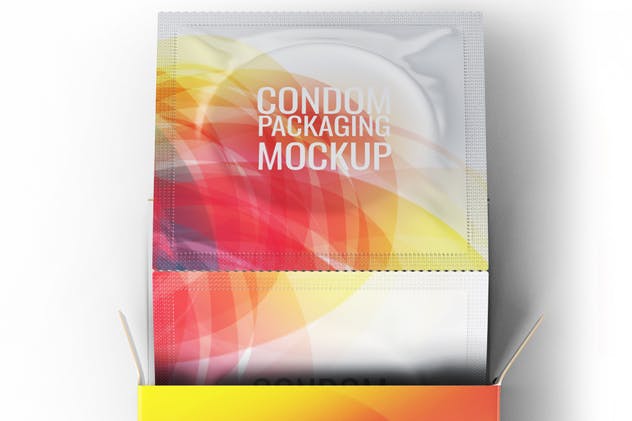 成人用品避孕套包装设计样机模板 Сondoms Packaging Mock-Up插图(5)