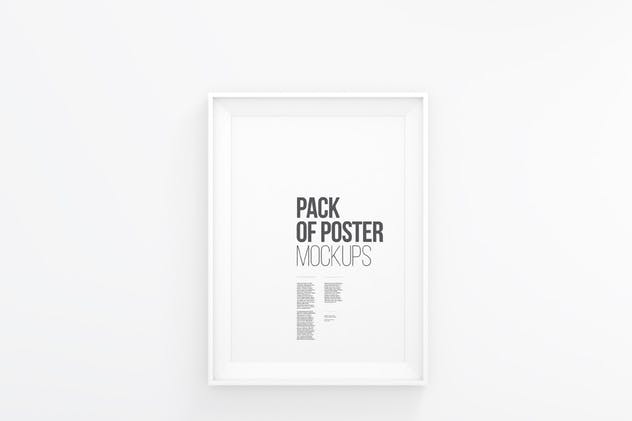 极简主义白色画框样机 Minimal Poster Mockups插图(6)