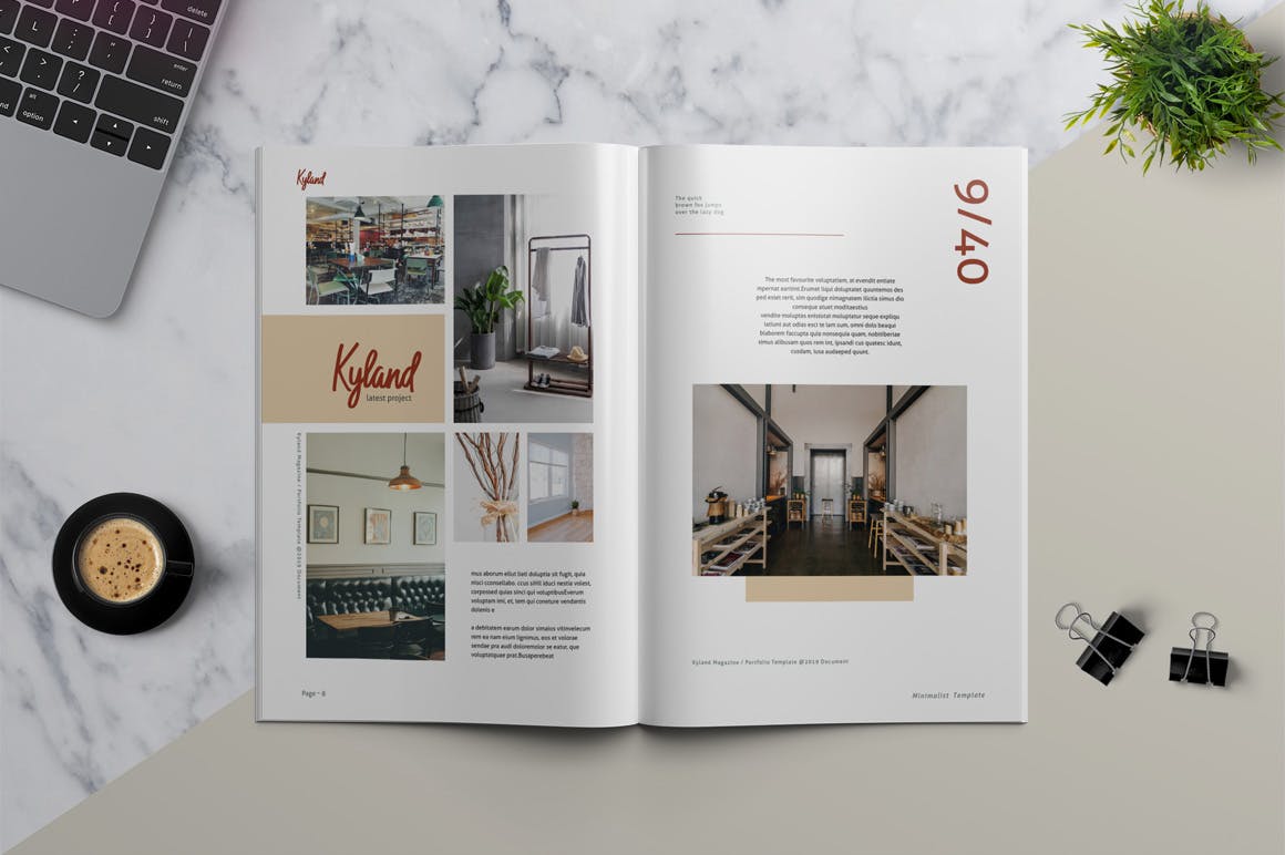 时装/摄影/设计主题杂志&作品集设计模板 KYLAND – Magazine & Portfolio Template插图(5)