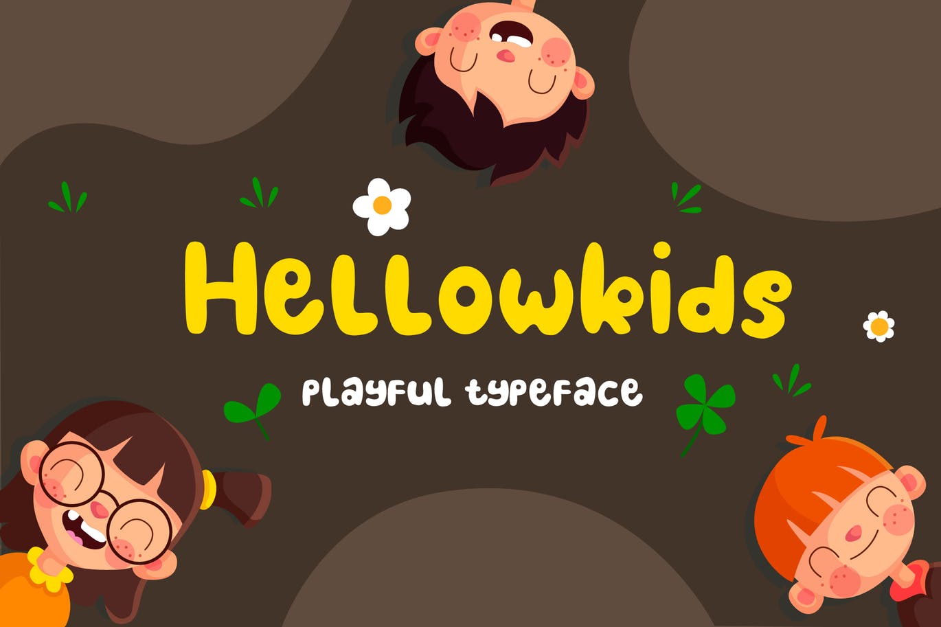 有趣的英文无衬线可爱字体下载 Hellowkids – Fun Children Typeface插图
