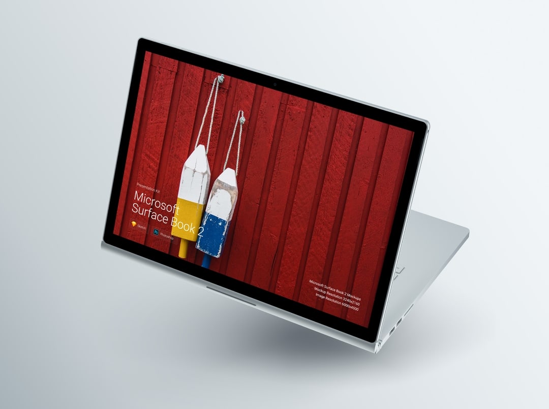 超级主流桌面&移动设备样机系列：Surface Book 2  微软笔记本样机 [兼容PS,Sketch;共2.7GB]插图(7)