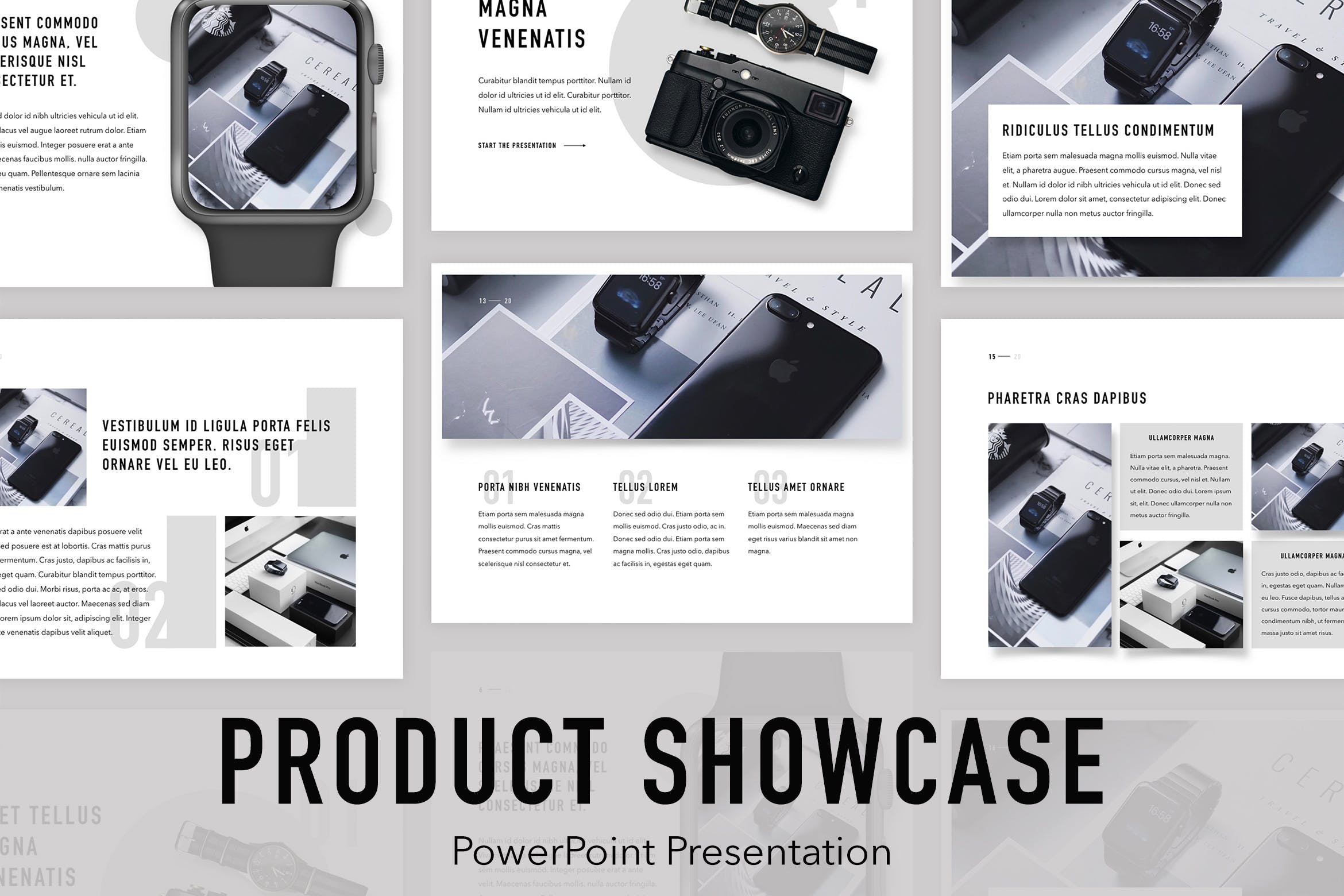 产品设计展示/产品推广适用的PPT幻灯片模板 Product Showcase PowerPoint Template插图