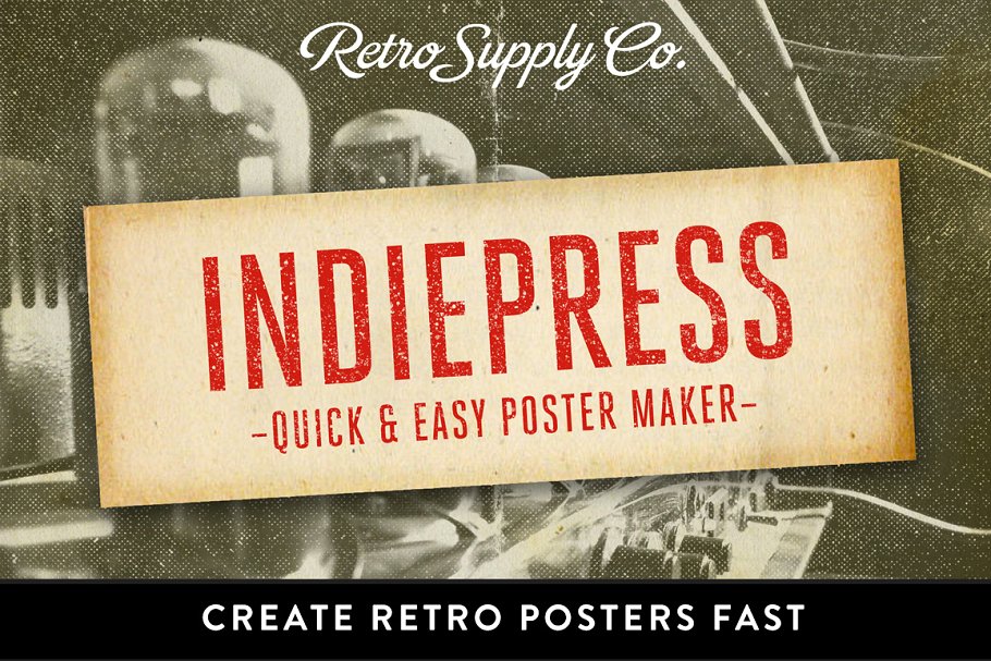时尚海报制作图层样式 IndiePress – Quick Poster Maker插图