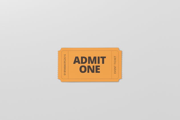 小尺寸活动门票/入场券样机模板 Event Ticket Mockup – Small Size插图(8)
