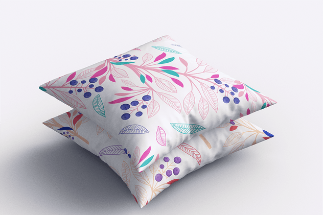 方形枕头靠枕印花设计样机 Square Pillow MockUp插图(1)