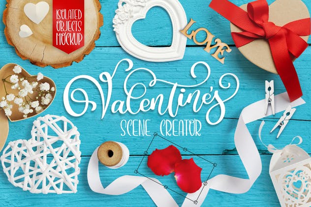 多元素情人节主题系列超级设计套装 Valentine Bundle插图(1)