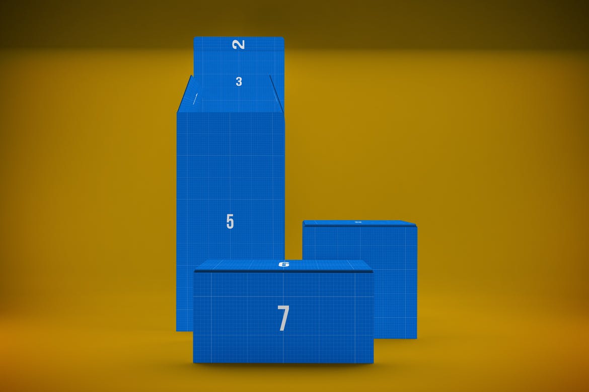 高端产品包装盒设计效果图样机模板 Boxes Mockup插图(8)