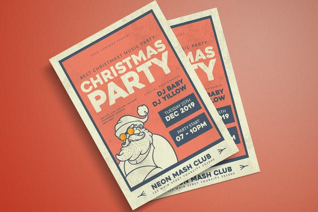 圣诞节嘉年华活动策划海报传单设计模板 Christmas Celebration Flyer插图(3)