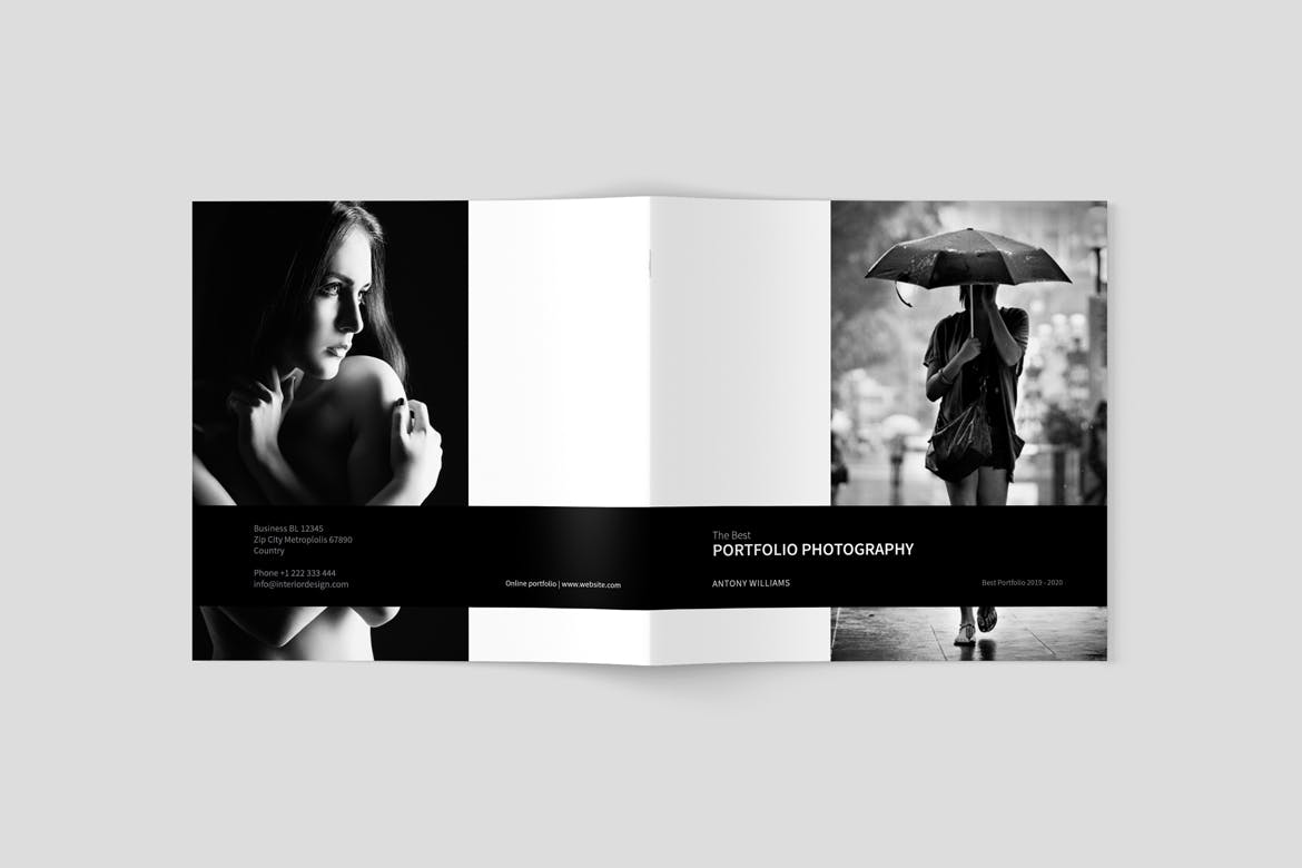 高端冷摄影师画册/产品目录设计模板 PSD – Photo Album Template插图(11)