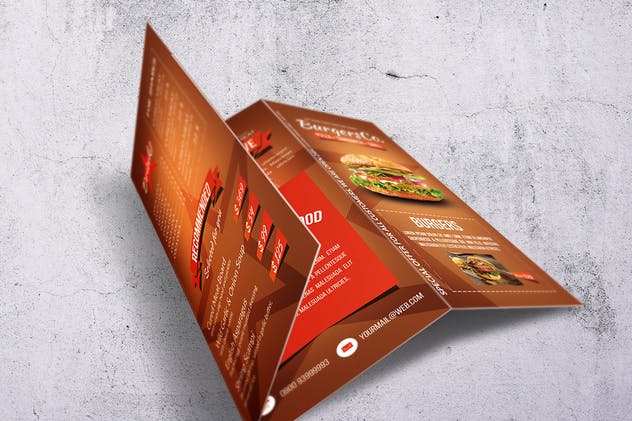 美式快餐汉堡菜单设计PSD模板套装 American Burgers Menu Bundle插图(6)