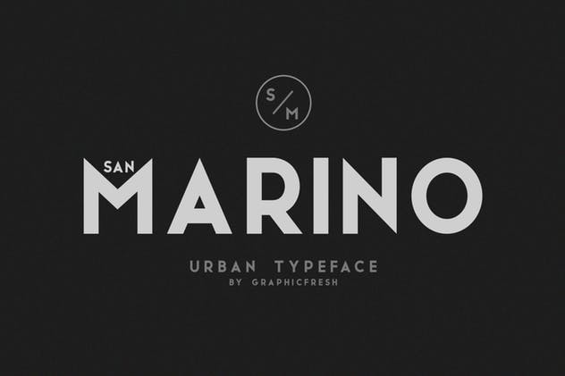 现代,时尚和优雅无衬线英文字体 San Marino // Four Font Files插图(6)