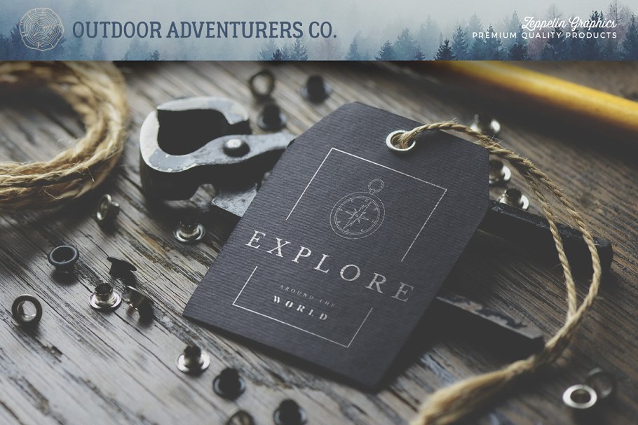 150个户外旅游探险主题Logo模板 150 Outdoor Adventurers Logos插图(4)