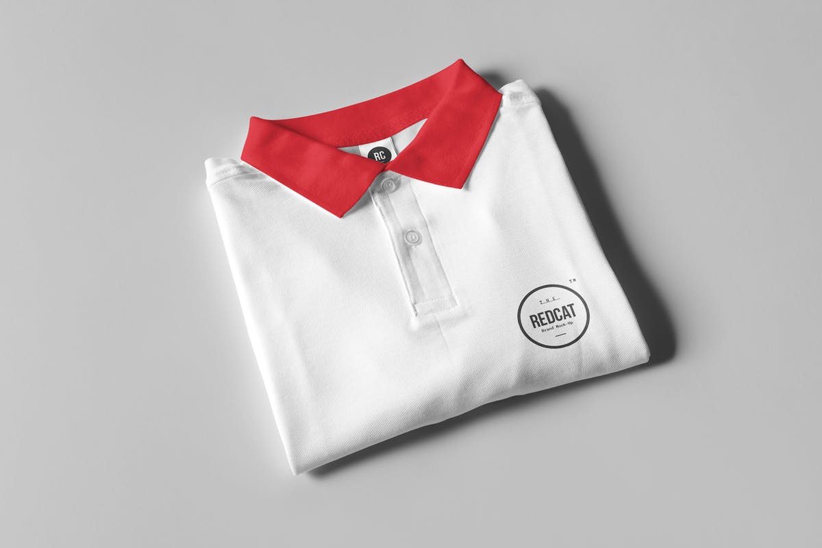 Polo衬衫样机模板 Polo Shirt Mock-up插图