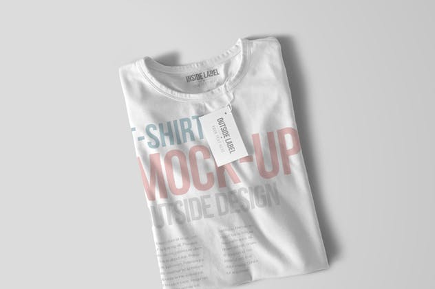 时尚印花T恤服装样机模板 T-Shirt Mockups插图(5)