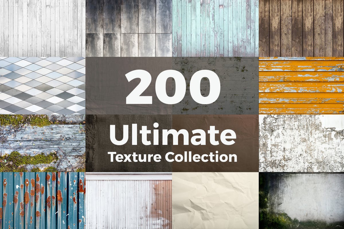 200张终极实景图案纹理包 200 Ultimate Textures Package插图