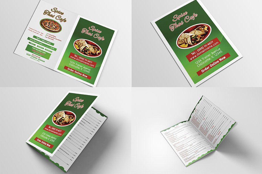 40款西式饮食菜单传单模板合集 Restaurant Menu Bundle插图(15)