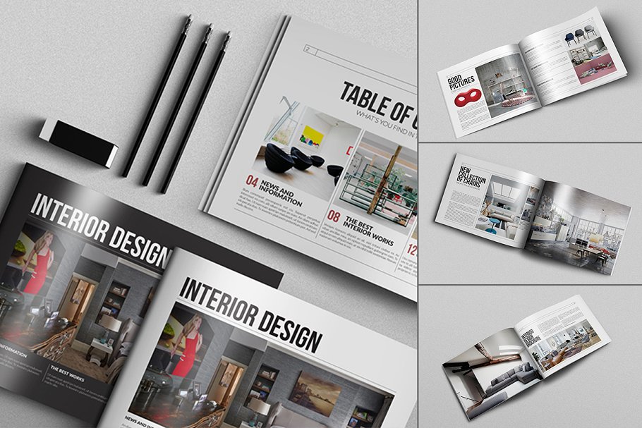 20款创意画册企业文宣手册模板 Big Bundle – 20 Creative Brochures插图(19)