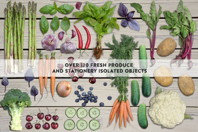 农贸蔬果市场场景设计套件 Farmers Market Scene Generator插图(2)