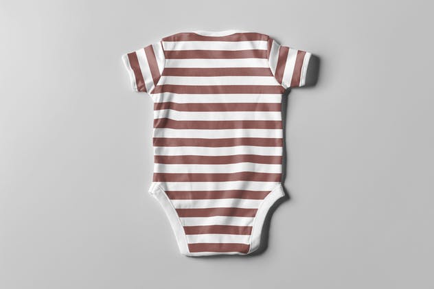 婴儿连体衣服装样机 Baby Bodysuit Mock-up插图(7)