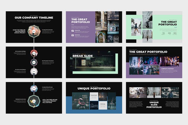 多用途企业商务PPT幻灯片模板 Bevara : Street Photo Powerpoint Template插图(8)