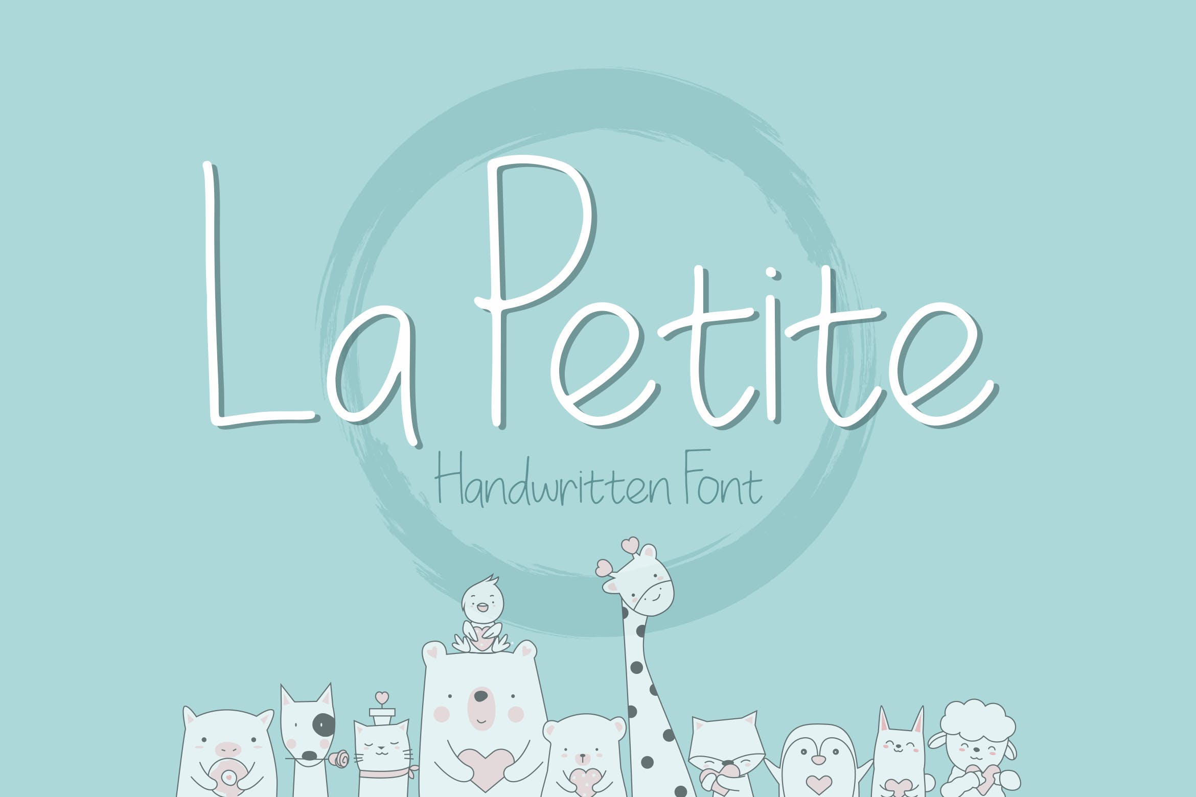 儿童卡通主题设计适用的英文无衬线手写字体下载 La Petite Handwritten Font插图