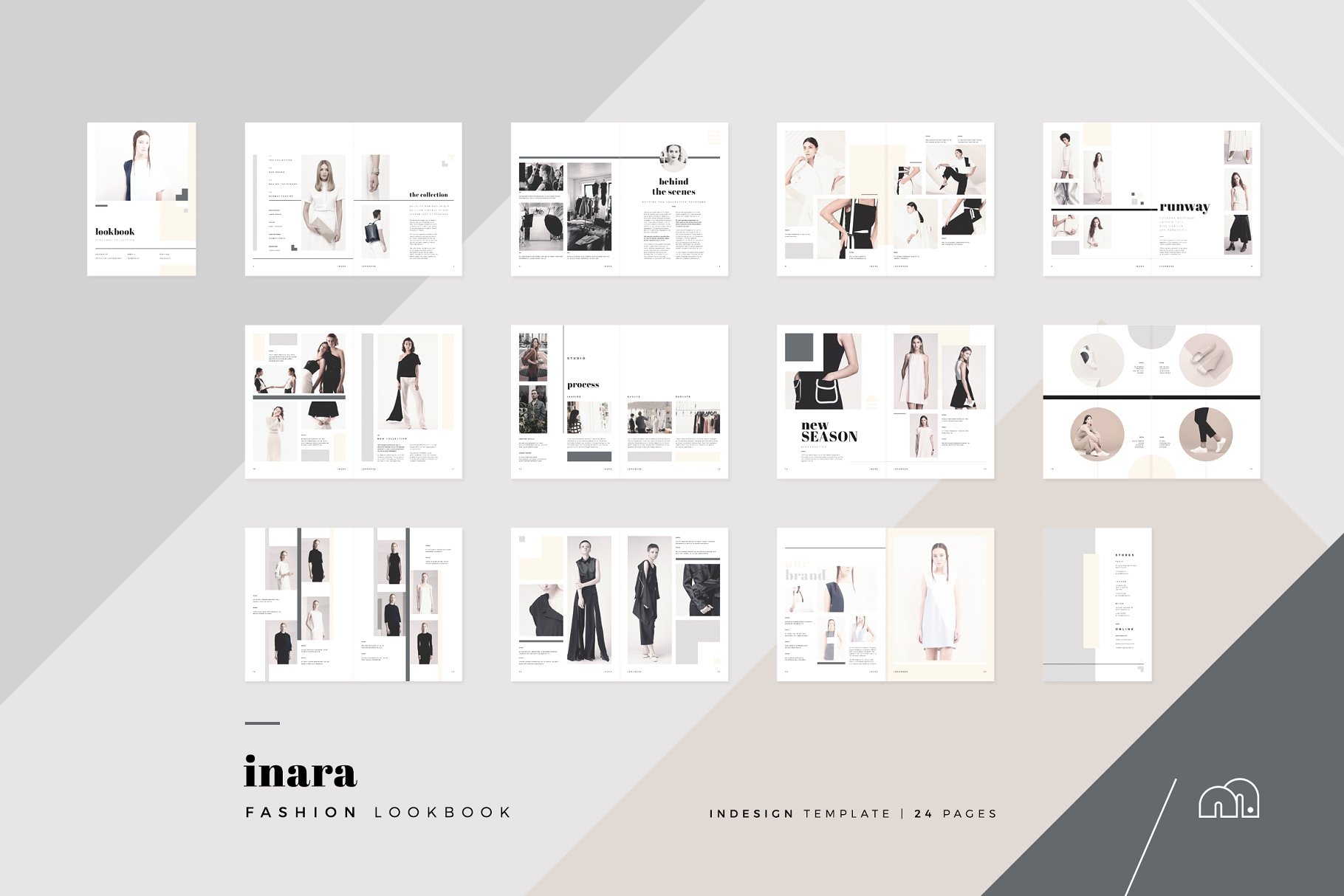 时尚服饰品牌款式演示画册模板 Lookbook – Inara插图(6)