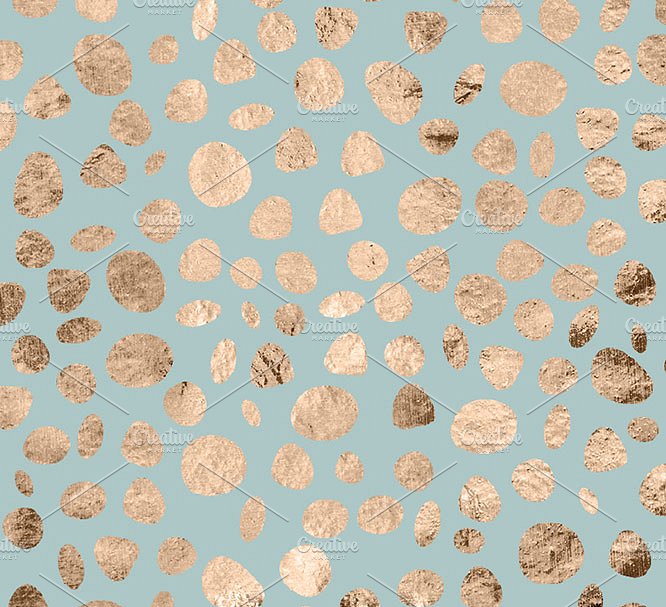 玫瑰金图案和树叶数字图案背景纹理 Rose Gold Leaf Digital Patterns No.2插图(3)