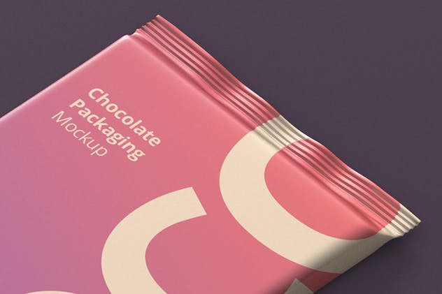 巧克力铝箔包装设计样机 Foil Chocolate Packaging Mockup插图(3)