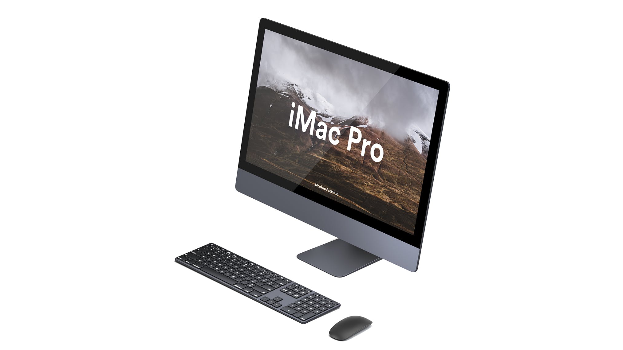 5K高分辨率iMac Pro一体机多角度样机模板 iMac Pro Kit插图(14)
