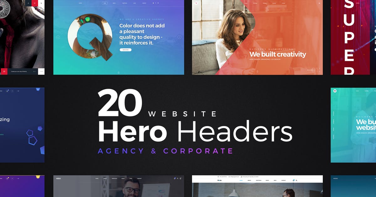20款企业网站标题设计巨无霸套装插图