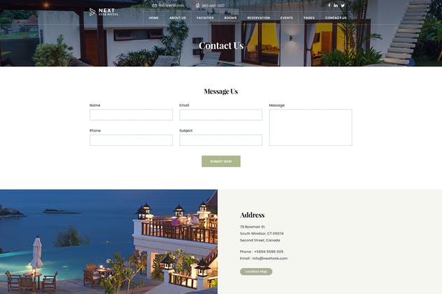 豪华酒店预订系统创意网站设计PSD模板 Hotel Resort Booking Luxury Creative PSD Template插图(9)