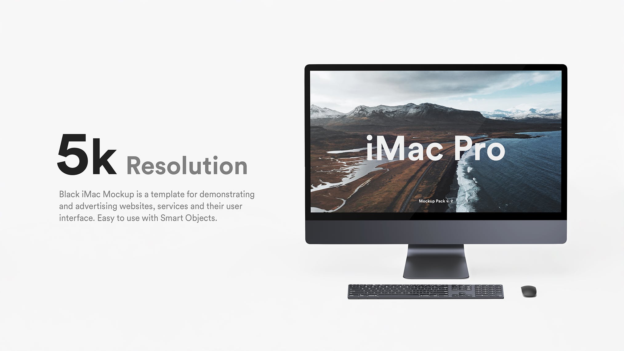 5K高分辨率iMac Pro一体机多角度样机模板 iMac Pro Kit插图(10)