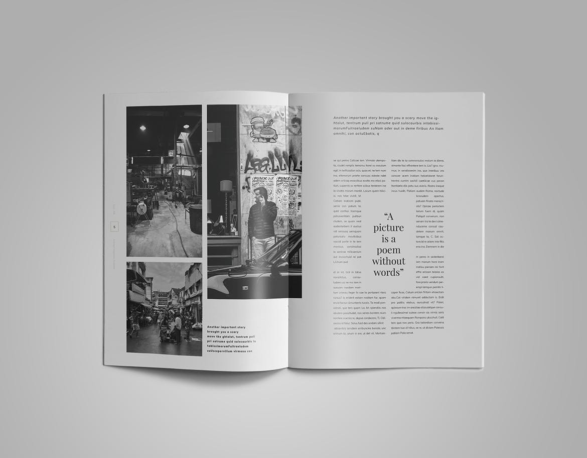 通用性现代版式设计时尚杂志设计模板 Indesign Magazine Template插图(5)