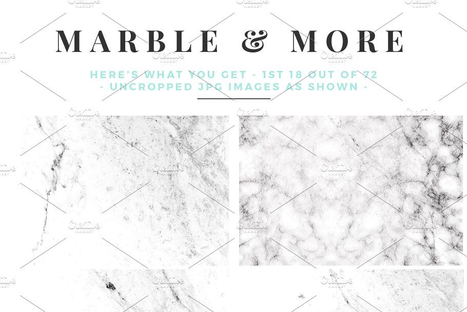 大理石&烫金锡纸纹理 Marble & More Backgrounds插图(5)