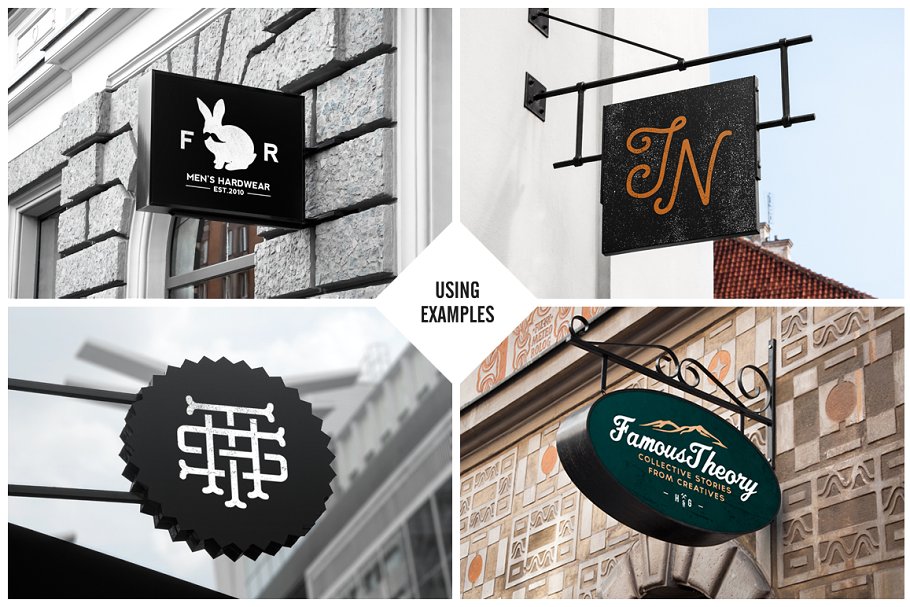 10款西餐厅&咖啡厅标志样机 10 Signs Mockup Restaurant & Coffee插图(2)