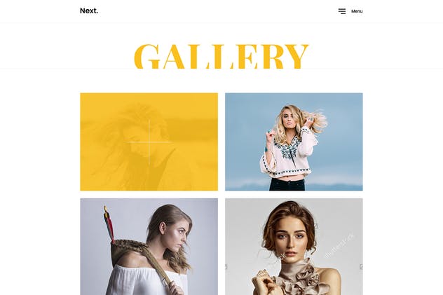 模特经纪公司网站设计PSD模板 Model Agency – Creative Photoshop Template插图(7)