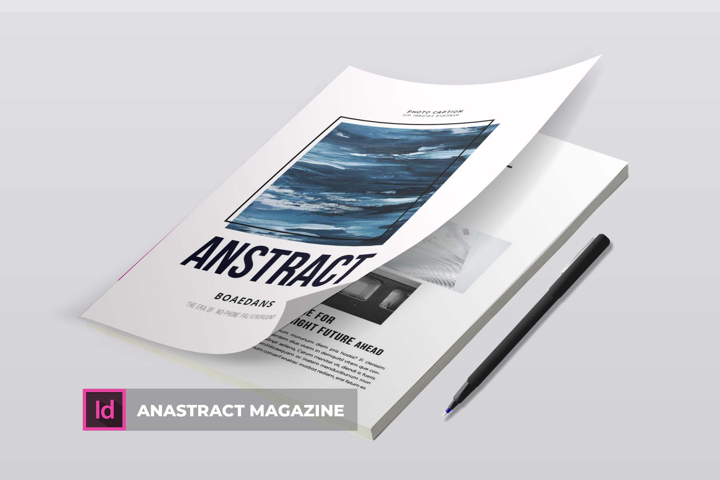 简约企业杂志版式设计模板 Anastract | Magazine Template插图
