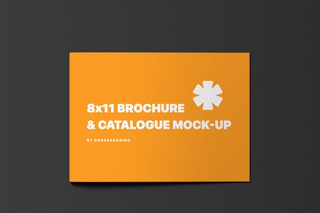 8X11景观手册/目录样机模板 8×11 Landscape Brochure / Catalogue Mock-Up插图(1)