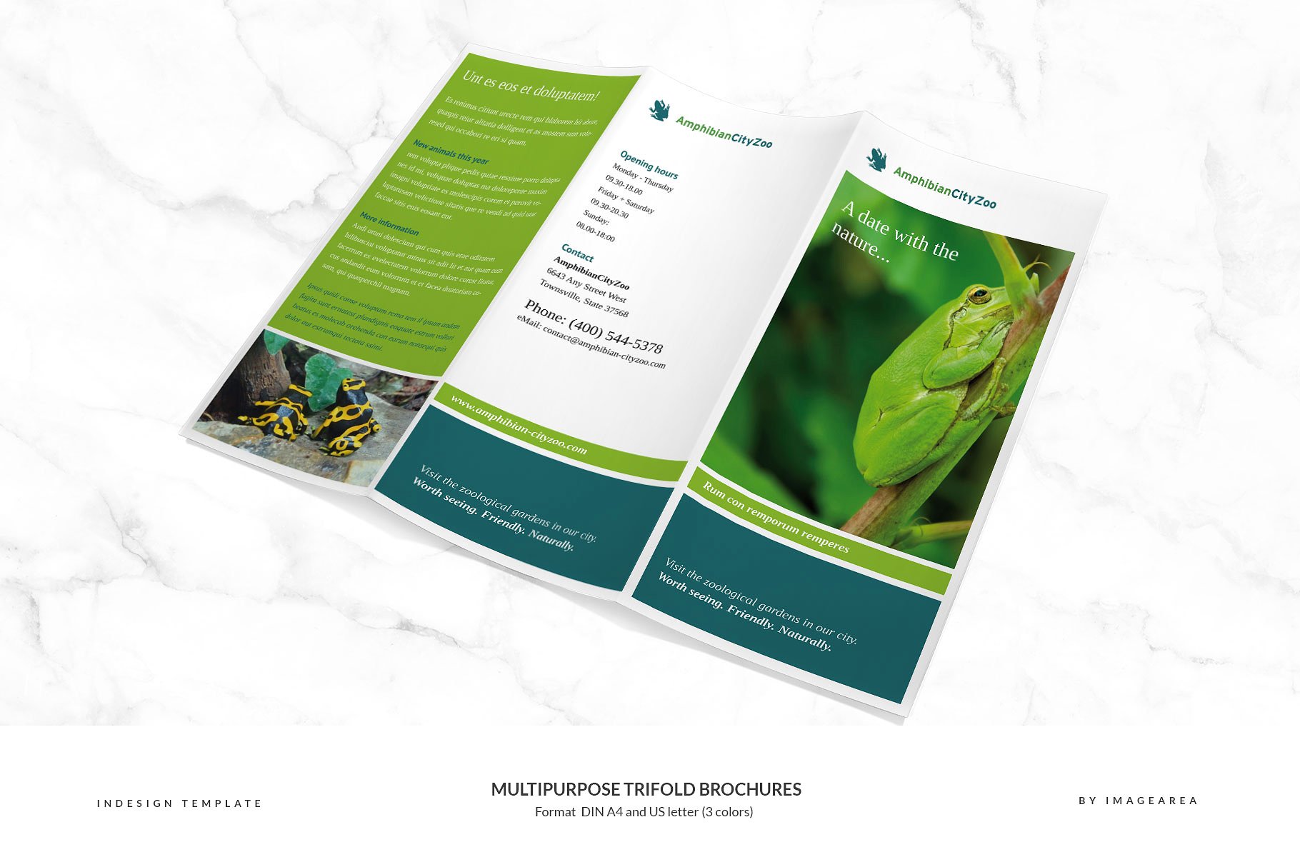 企业商业多用途折页小册子模板 Multipurpose Trifold Brochures插图(3)