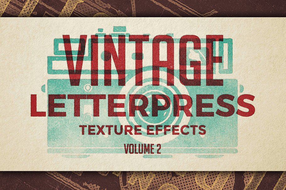 复古活版印刷效果图层样式 Vintage Letterpress Effects Vol.2插图