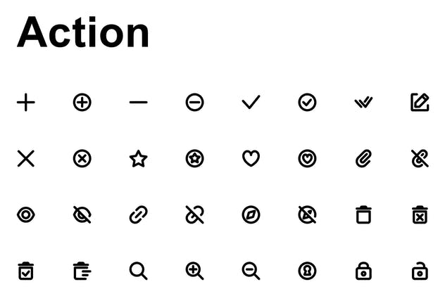 超级简约线条图标合集 Super Basic Icons插图(1)