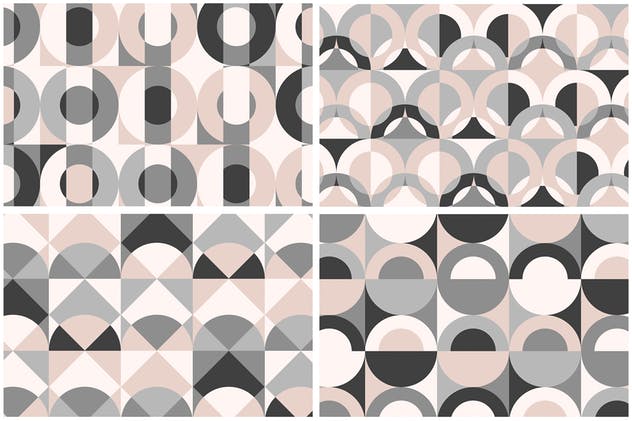 俏皮可爱柔和色调几何图案纹理素材 Geometric Play Patterns + Tiles插图(7)