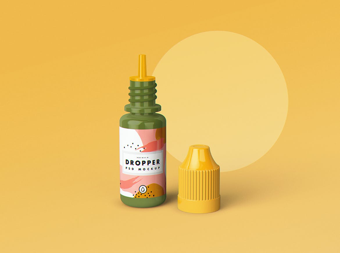 果味电子烟油滴管瓶外观设计样机 E-Juice Dropper Bottle MockUp插图(3)