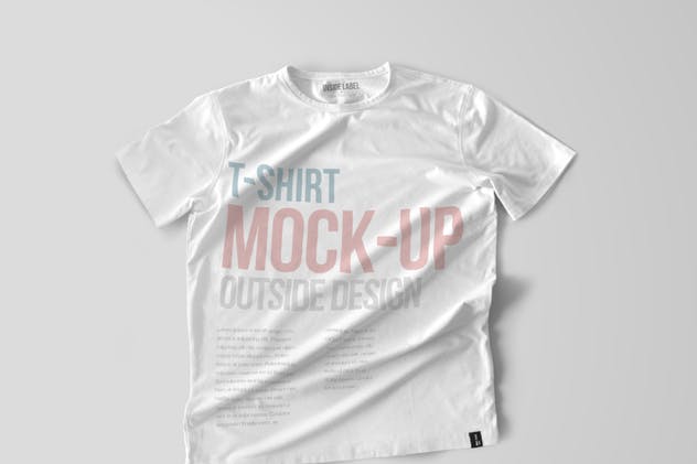时尚印花T恤服装样机模板 T-Shirt Mockups插图(2)