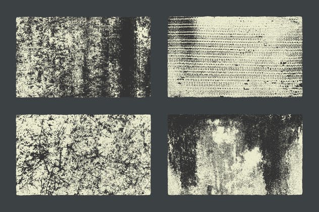 复古油墨印刷做旧纹理素材 Grunge Textures插图(3)