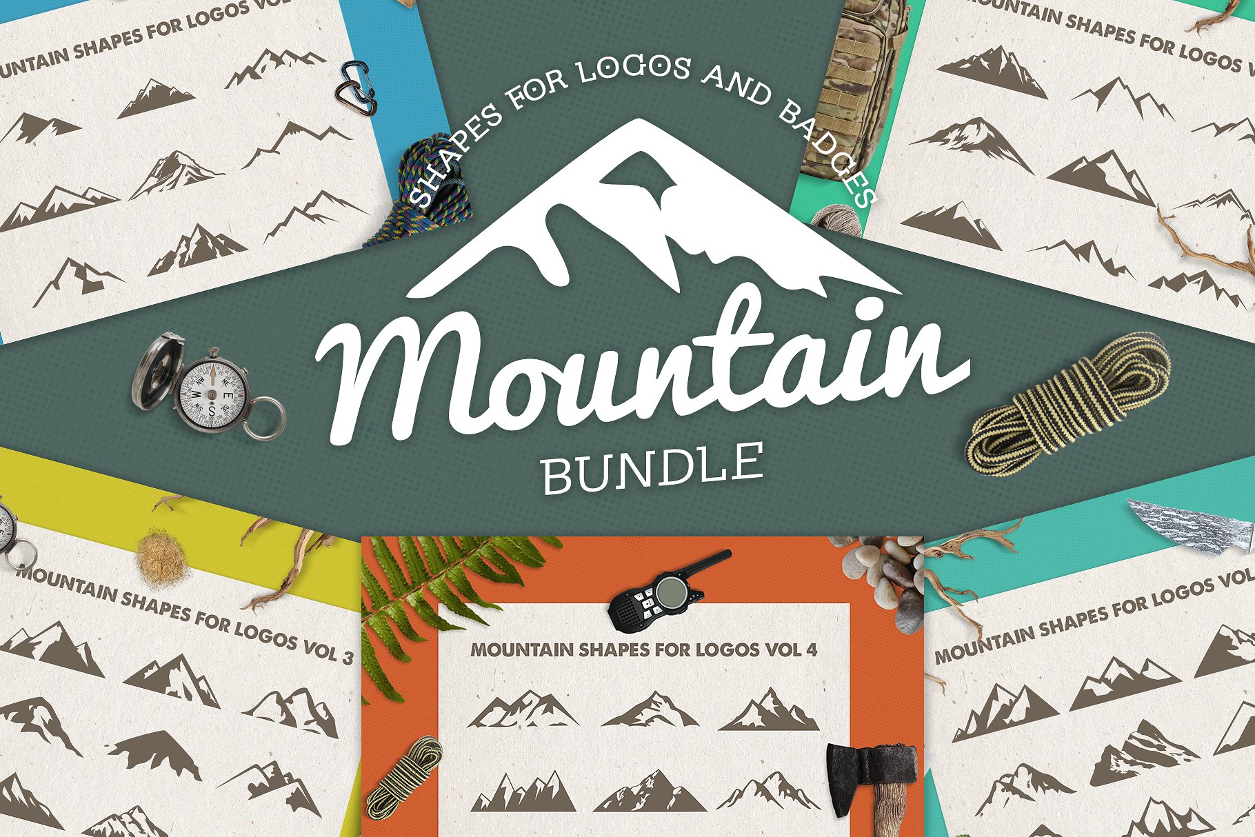 山地相关主题Logo模板合集 Mountain Related Bundle插图(4)