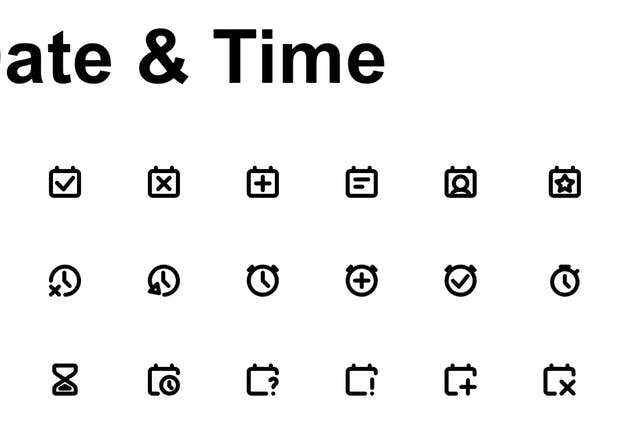 超级简约线条图标合集 Super Basic Icons插图(5)