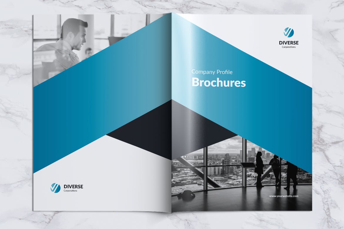 多元化大型公司简介企业画册设计模板 DIVERSE Professional Company Profile Brochures插图(14)
