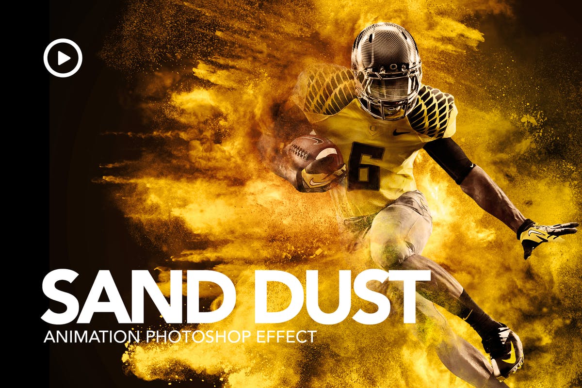 动态粉尘爆炸海报照片特效PS动作 Sand Dust / Powder Explosion Photoshop Action插图